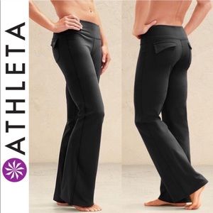 Athleta Fusion Yoga Pants-Small Black